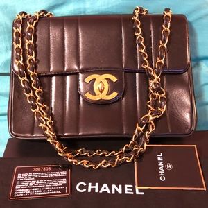 S O L  D...Authentic Chanel Jumbo madamesoille.